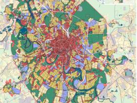 Функциональные зоны Москвы. Проект Генплана развития Москвы до 2025 года. Изображение с сайта gpinfo.mka.mos.ru